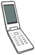 白い携帯電話のアイコンフリー素材
