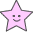 ピンクの小さな星のアイコンフリー素材