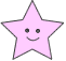 ピンクの星のアイコンフリー素材